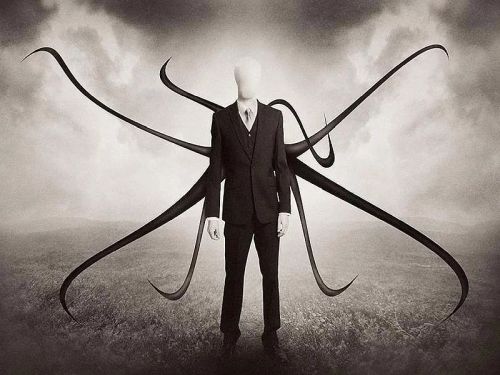 A picture of the creepypasta monster Slender Man