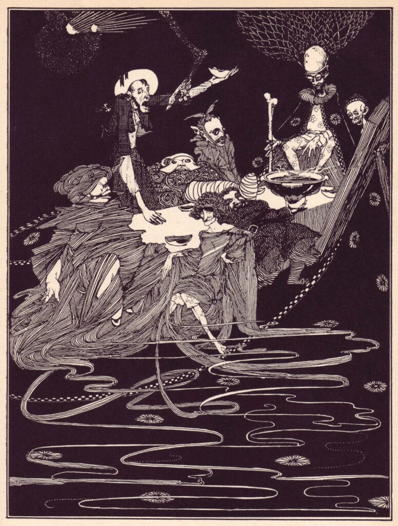 Edgar Allen Poe - King Pest - Illustration by Harry Clarke