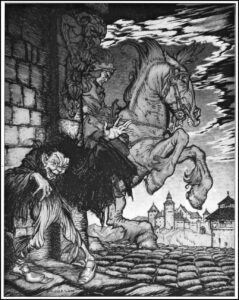 Edgar Allen Poe - Metzengerstein - Illustration by Arthur Rackham