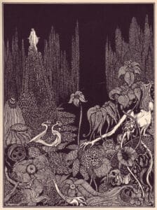 Edgar Allen Poe - Silence - A Parable - Illustration by Harry Clarke