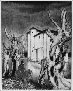Edgar Allan Poe - The Fall of the House of Usher - Illustration by Arthur Rackham