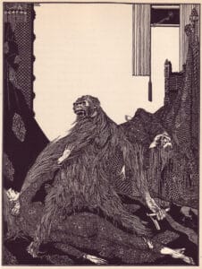 Edgar Allan Poe - The Murders in the Rue Morgue - Illustration by Harry Clarke