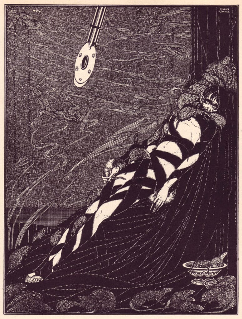 Edgar Allan Poe - The Pit and the Pendulum - Illustration by Harry Clarke 2