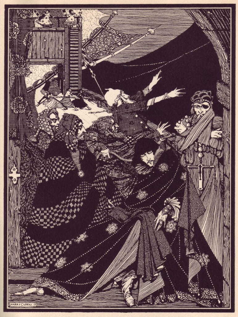 Edgar Allen Poe - MS. Found in a Bottle - Illustration by Harry Clarke